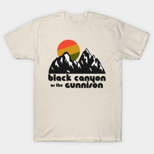 Retro Black Canyon of the Gunnison ))(( Tourist Souvenir National Park Design T-Shirt